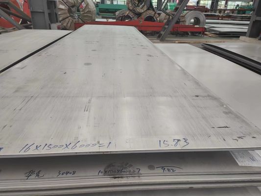 SUS304 Stainless Steel Flat Plate 2B Surface 4'×8' With Hot Rolled