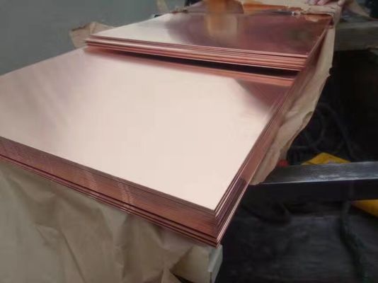 JIS Standard H65 Copper Metal Plates Sheet 4x8 Size 0.5mm Thickness