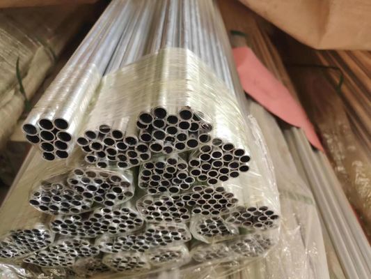 Special Status Welded Aluminum Tubing Pipe 100% QC Testing Hardness Square / Round Piping Solution