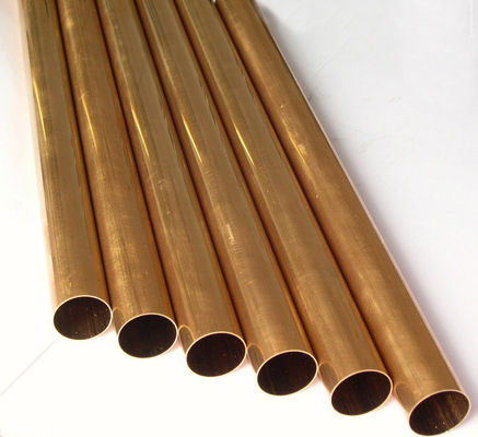 C11000 ASTM Copper Pipe , Air Conditioner Copper Pipe 0.2mm 0.5mm Thickness